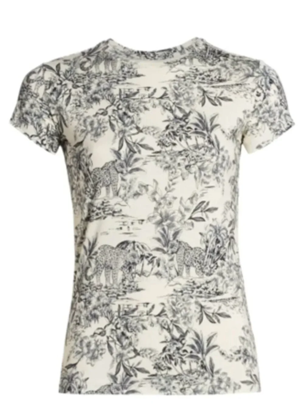 L'AGENCE Ressi Safari Toile Print Tee - NWT - XL - Picture 1 of 4